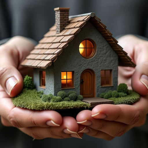 AI Beispielbild Haus in Hand