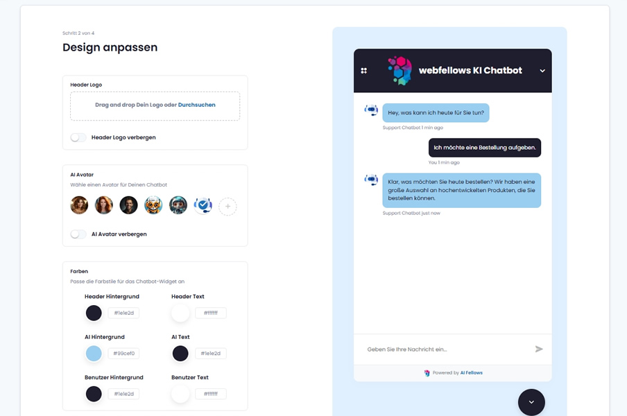 Integrated KI Chatsbots