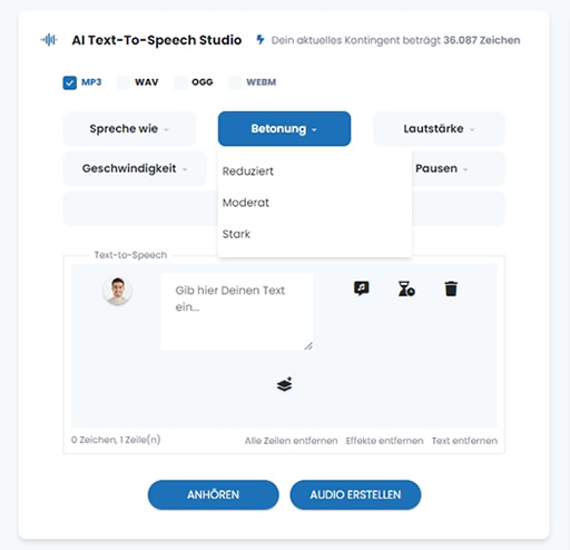 AI Fellows Text-To-Speech Editor